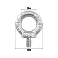 Pinnacle M10 Zinc Plated Eye Bolt 42x65x13mm Heavy Duty Steel - SuperSaverAU - view 2