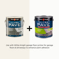White Knight Ultra Pave Garage Floor Paint 4L Medium Grey - Heavy Duty - Durable Finish - SuperSaverAU - view 5
