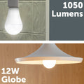 Arlec B22 LED Globe 1050lm 12W - Smart Colour Temperature Adjustable - SuperSaverAU - view 3