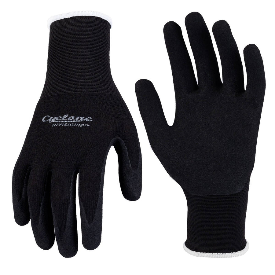Cyclone Small Invisigrip Tough Gardening Gloves - 15 Gauge Nylon - Anti-Slip Grip - Abrasion Resistant - 110mm x 280mm - SuperSaverAU - view 1