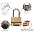 Master Lock 56mm Excell Reset Combo Padlock 38mm Boron-Carbide Shackle