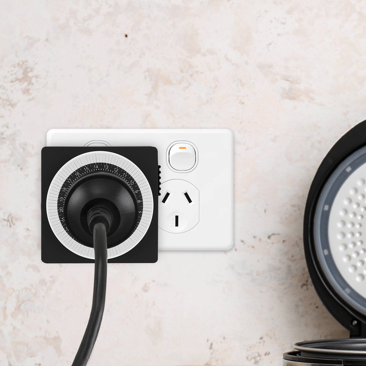Arlec 24 Hour Compact Mechanical Timer - 48 ON/OFF Settings - 10A - SuperSaverAU - view 3
