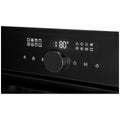 Artusi 60cm Electric Built-In Air Fry Oven - 76L, Black Glass, 12 Functions, Triple Glazed - CAO611B
