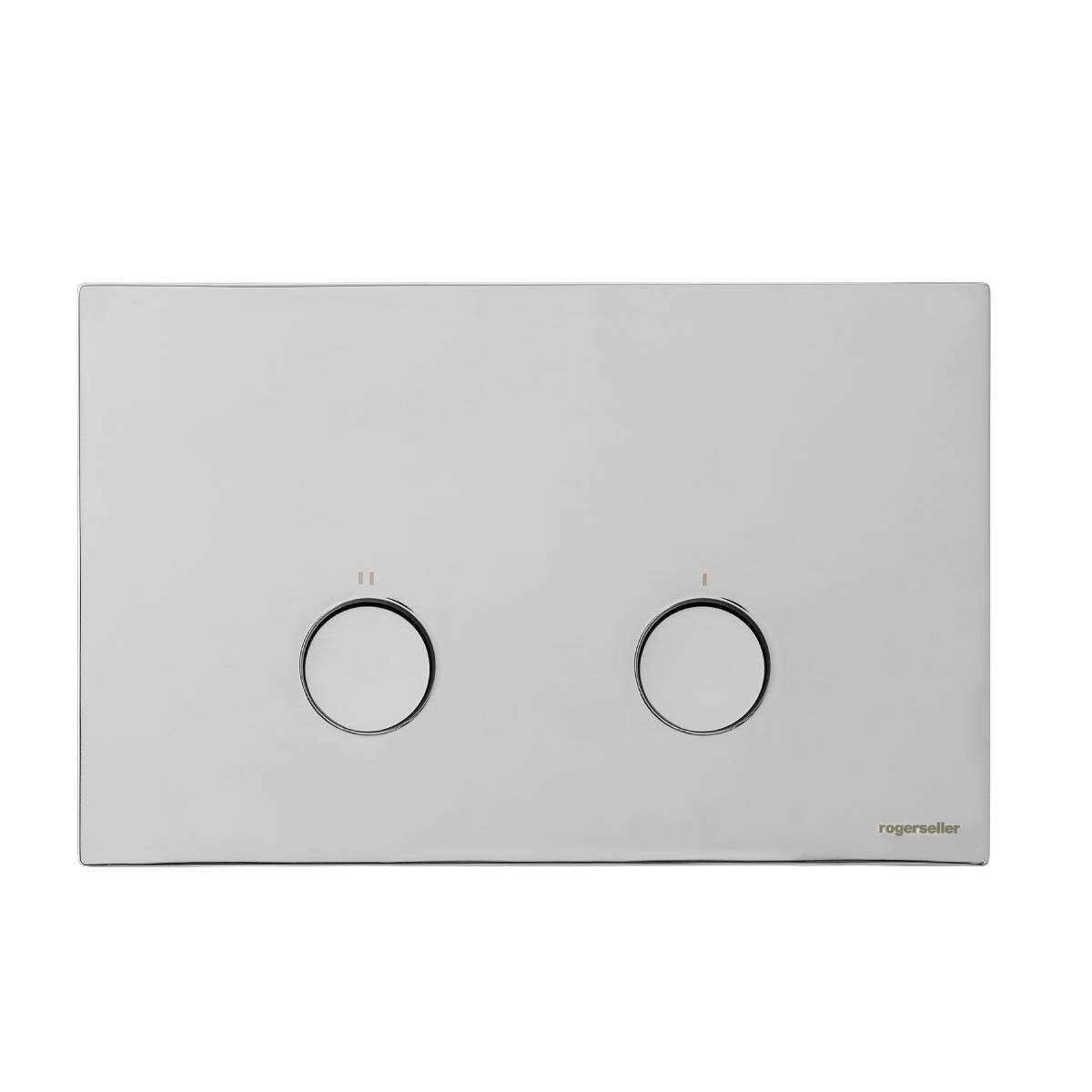 Rogerseller Apollo pneumatic flush plate - slim 5mm profile, Chrome finish - 3232000101