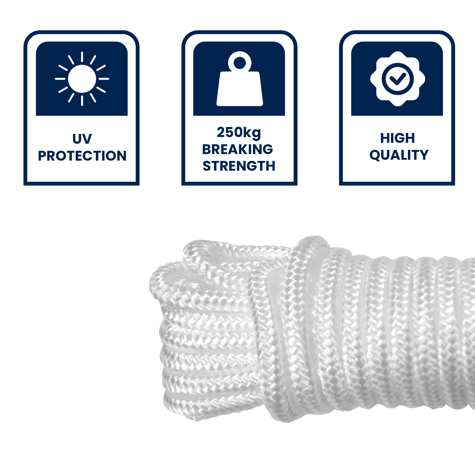 Grunt 3.5mm x 5m Starter Cord, Nylon, 250kg Break Strength