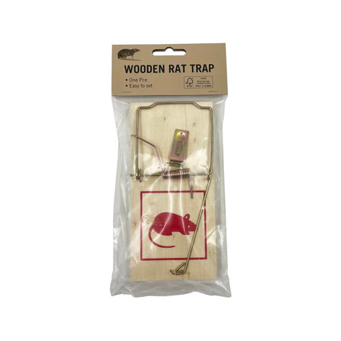 Wooden Rat Trap - Classic Spring Trap - 80mm x 170mm - High Sensitivity - SuperSaverAU - view 1