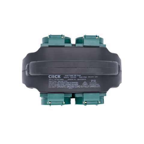 Click 4 Outlet Garden Socket with Carry Handle 10A 240V SGS-244A