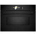 Bosch Series 8 Accentline compact oven with microwave - 45L, pyrolytic cleaning, inverter, black - CMG978NB1A