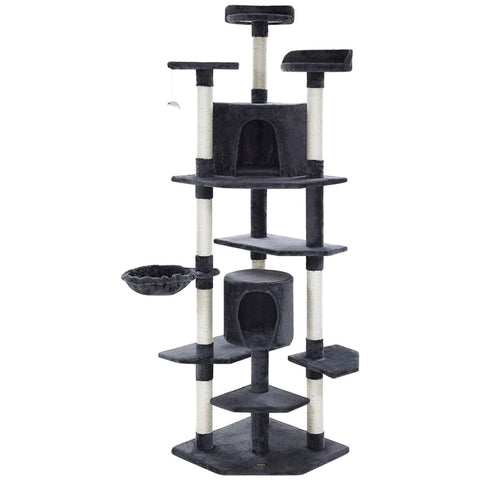 i.Pet Cat Tree Cat Scratching Post 203cm Grey - SuperSaverAU - view 1