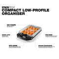Toughbuilt Stacktech Compact Low Profile Organiser - 6 Bins - IP65 Rated - 470mm x 90mm x 260mm - SuperSaverAU - view 5