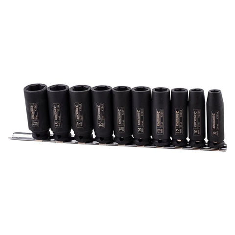 Kincrome 3/8" Drive Metric Deep Socket Set - 10 Piece - Chrome Molybdenum - SuperSaverAU - view 1