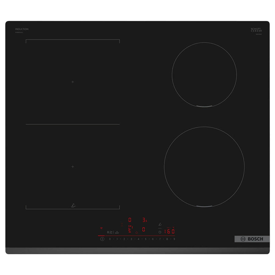 Bosch 60cm Series 6 induction cooktop - CombiZone, PerfectFry Plus, Power Boost, Home Connect - PVS631HC1H