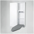 Robinhood Ironing Centre - Surface or Recess Mount, Height Adjustable Board, Built-in Light, White - IC1300WH