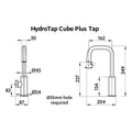 Zip HydroTap G5 Home Cube Plus Boiling and Chilled Filtered Tap - Brushed Chrome - H5C784Z01AU