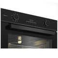 Beko 60cm Multifunction Built-In Oven - SteamAdd, Airfry, 8 Functions, Black Glass - BBO6851MDX