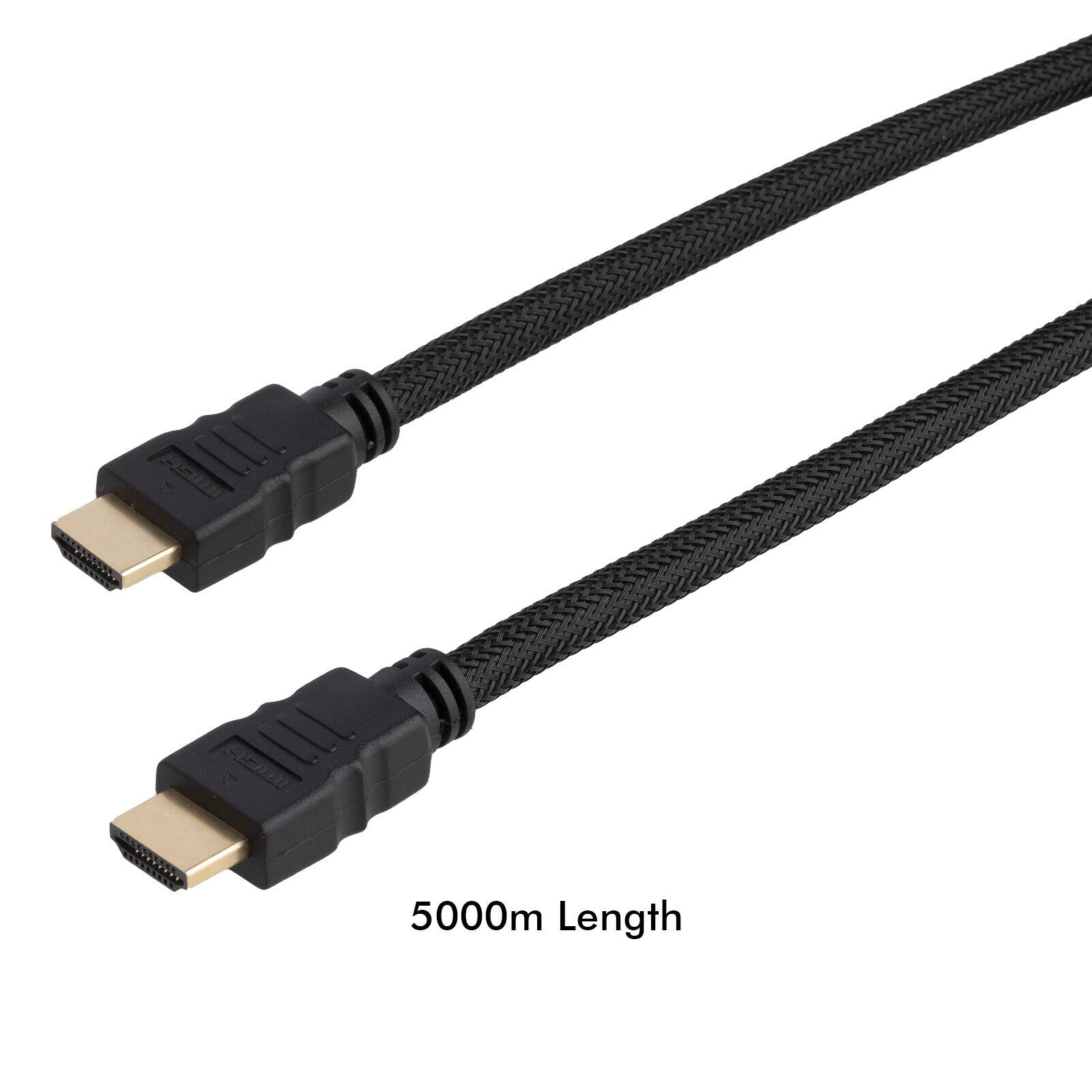Click 5m 4K HDMI Cable CLK1538 - Black Nylon Braided, 4K Ultra HD