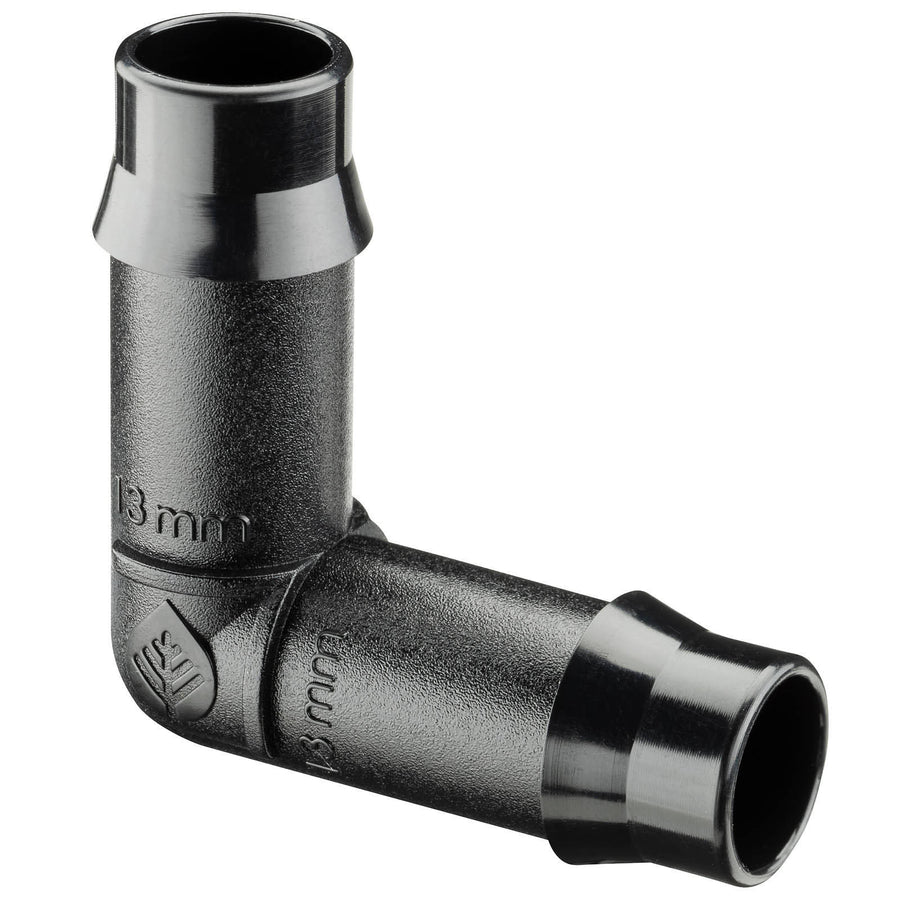 Pope 13mm Poly Barbed Elbow - Black Right-Angle Irrigation Fitting, 1000kPa