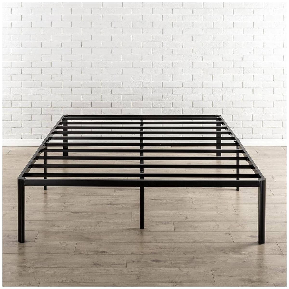 Zinus Single metal bed frame - black steel, steel slats, tool-free setup - AU-MPRC-16S