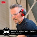 3M Flat Temple Safety Glasses Clear - 1 Pack - Composite - UV Protection - SuperSaverAU - view 5