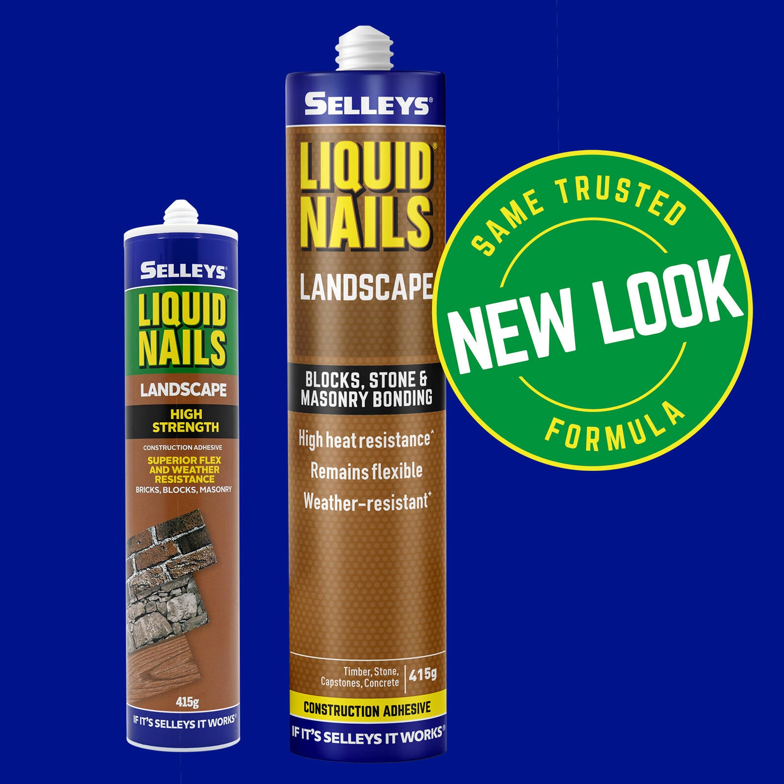 Selleys Liquid Nails Landscape Stone and Concrete Adhesive Grey 415g