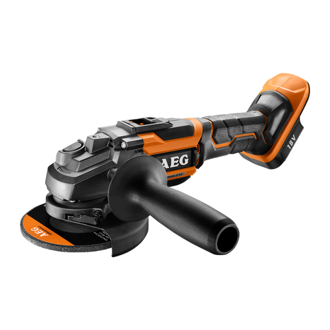 AEG 18V Brushless Angle Grinder Skin Only - 125mm - Ergonomic Design - SuperSaverAU - view 1