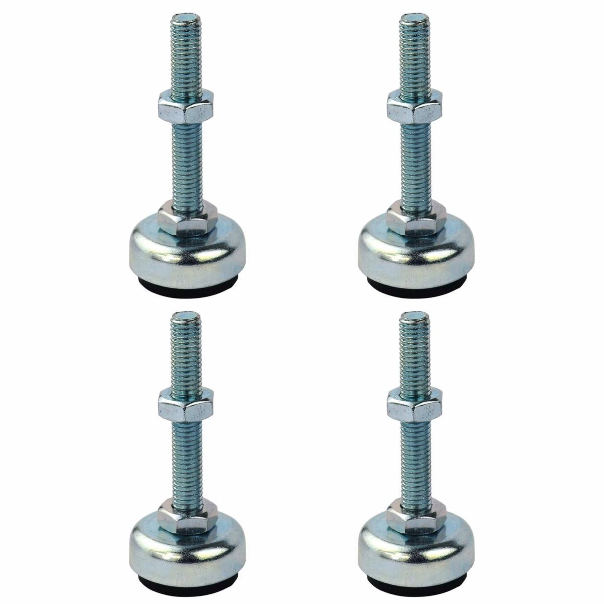 Richmond Levelling Feet - 50mm x M8 - Zinc Plated - Adjustable 4 Pack - SuperSaverAU - view 1
