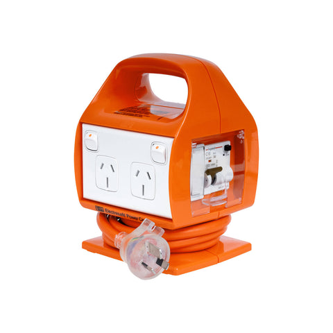 HPM Electresafe 15A Power Centre with RCD Safety Switch, Orange
