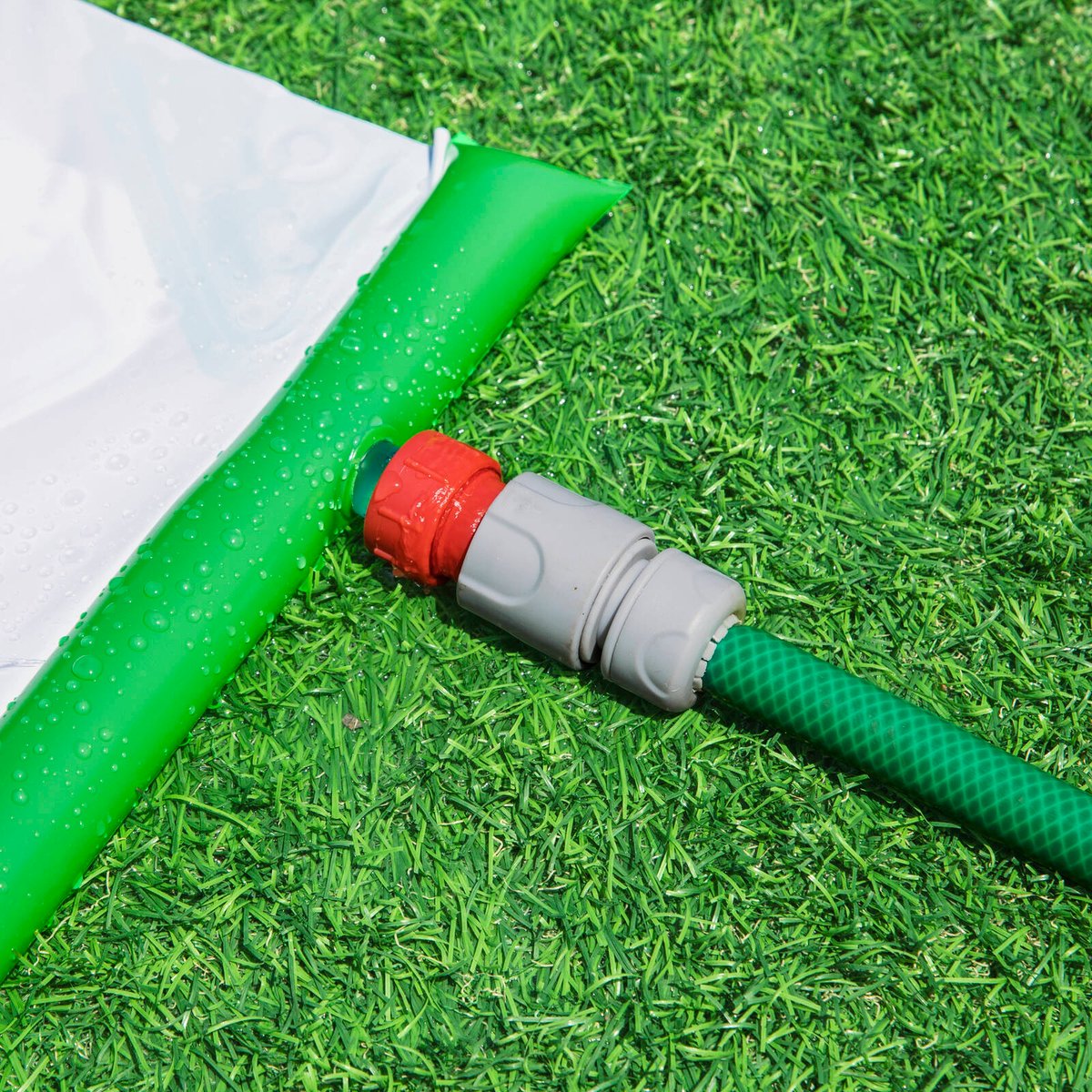 H2OGO! Triple Water Slide - 4.88m - Green - 3-Lane Racing Fun