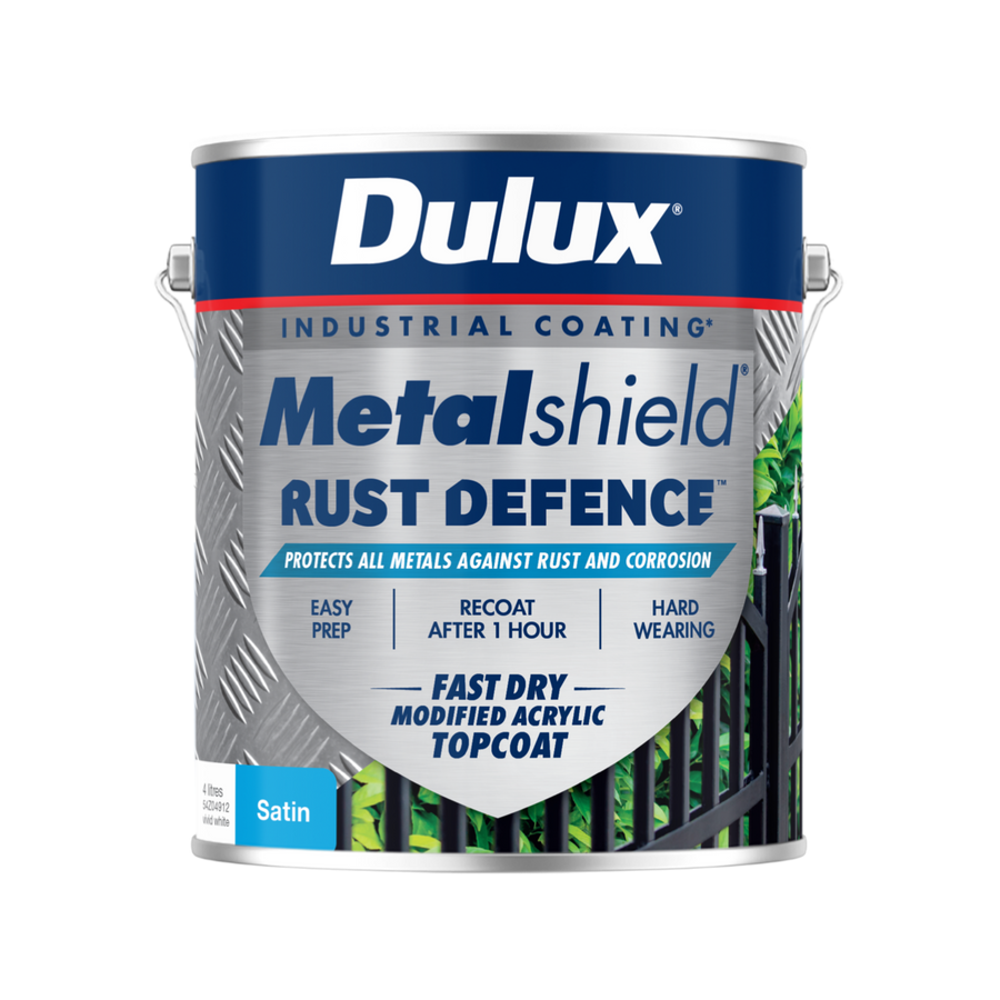 Dulux Metalshield Rust Defence 4L White Satin