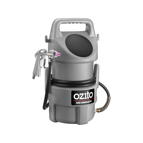 Ozito 23kg Portable Sandblaster PSB-5090, Blast Gun & Ceramic Nozzles, Metal & Plastic