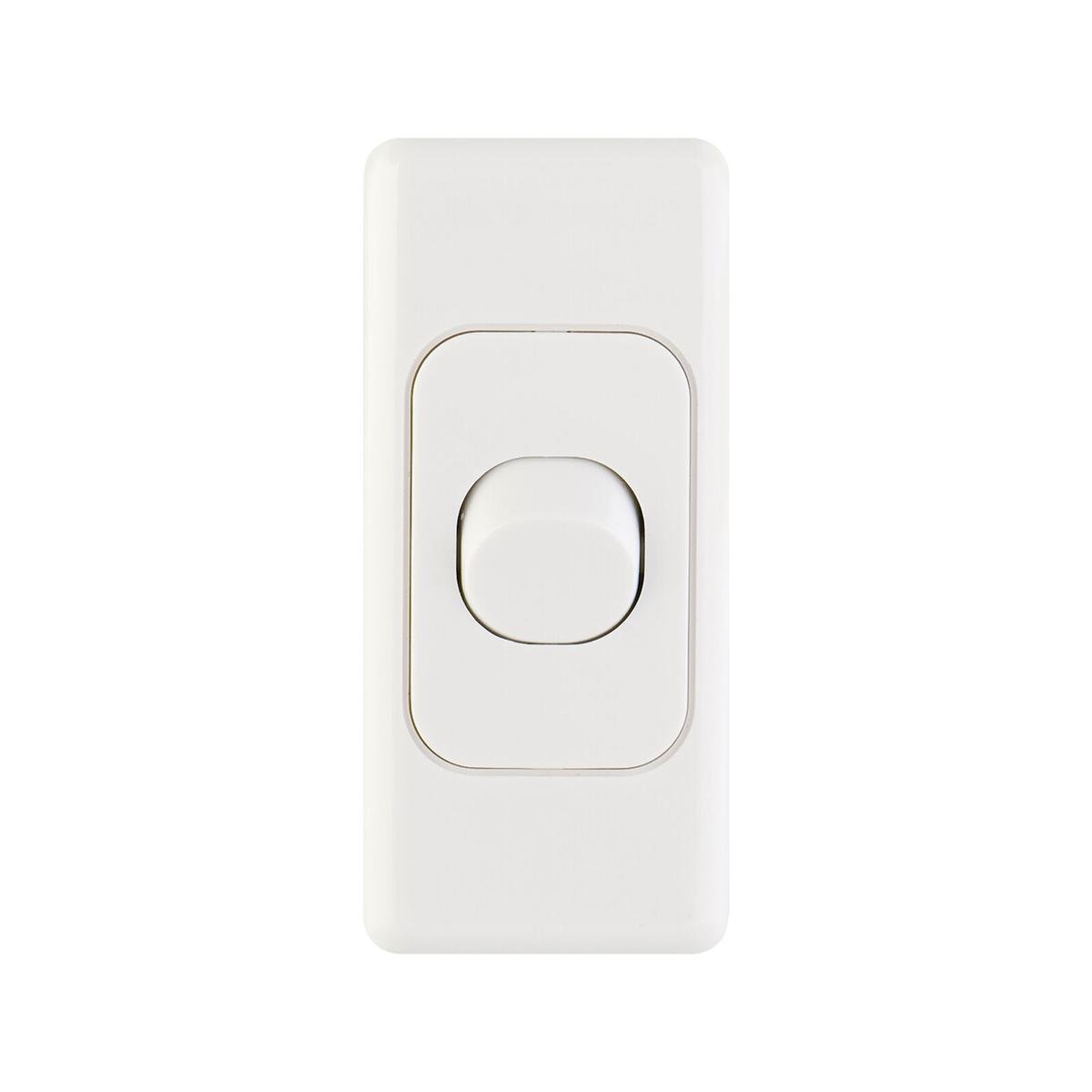 Deta Single Architrave Switch - 34mm x 10mm x 75mm - Polycarbonate - Clip-On Design - SuperSaverAU - view 1