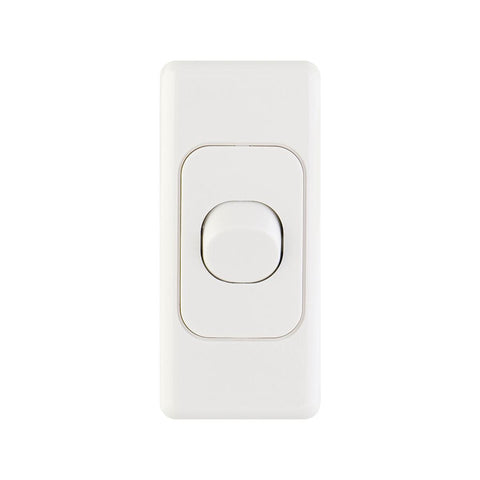 Deta Single Architrave Switch - 34mm x 10mm x 75mm - Polycarbonate - Clip-On Design - SuperSaverAU - view 1