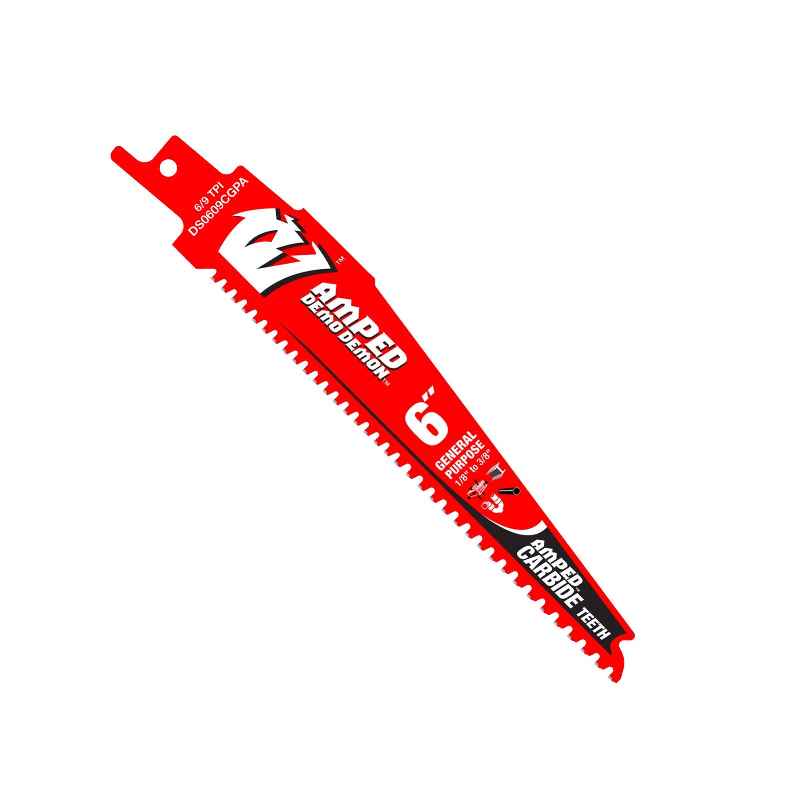 Diablo 6" Demo Demon 6/9TPI Carbide Reciprocating Saw Blade General Purpose