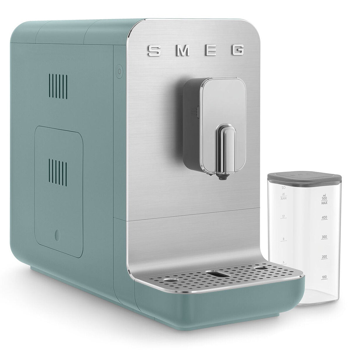 Smeg Automatic Coffee Machine with AutoMilk - 19-Bar Pump, Quick Clean, Emerald Green - BCC13EGMAU