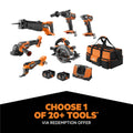 AEG 18V FUSION Brushless 6-Piece 5.0Ah FORCE Kit with 2 Batteries A18FX6B152B