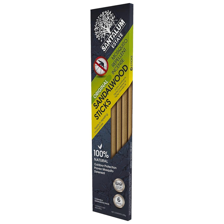 Santalum Estate Sandalwood Incense Sticks 6 Pack Natural Outdoor Protection - SuperSaverAU - view 1