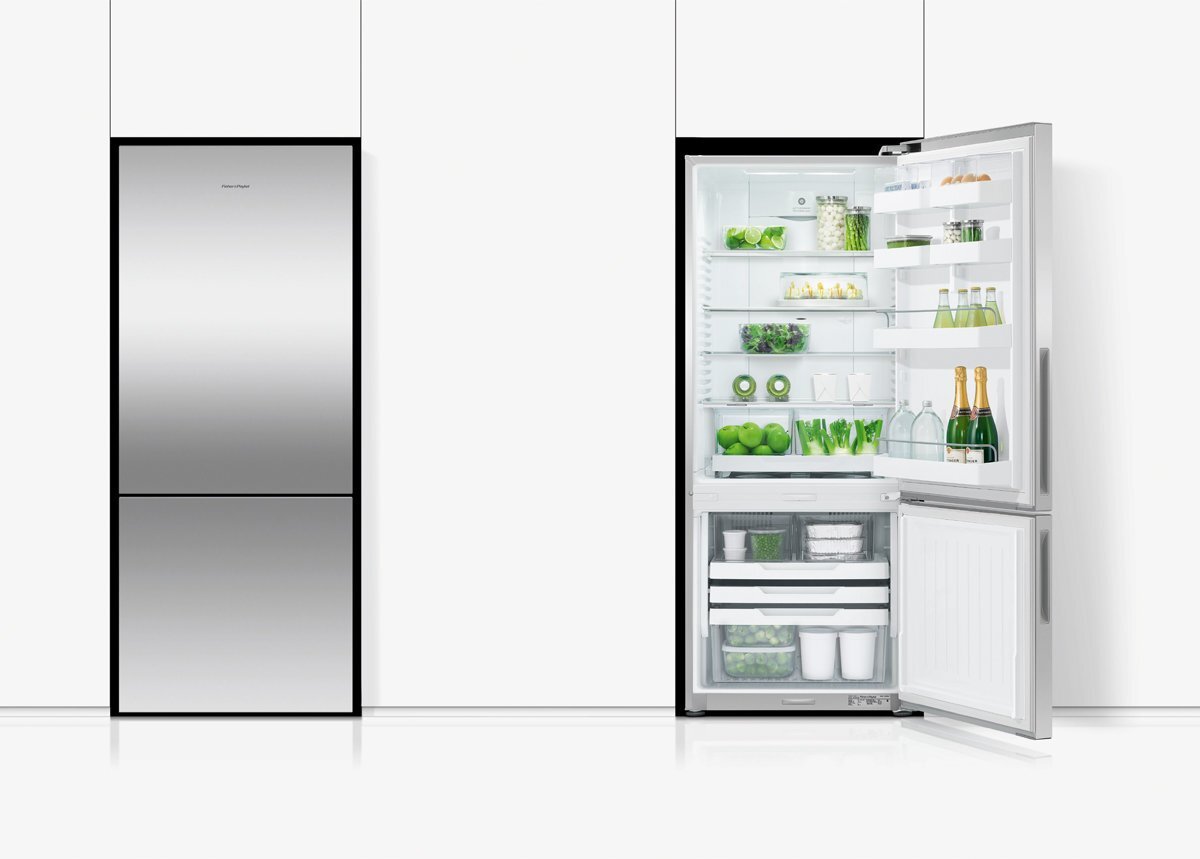 Fisher & Paykel Series 5 413L Bottom Mount Fridge - Stainless Steel, Right Hinge, ActiveSmart - RF442BRPX6