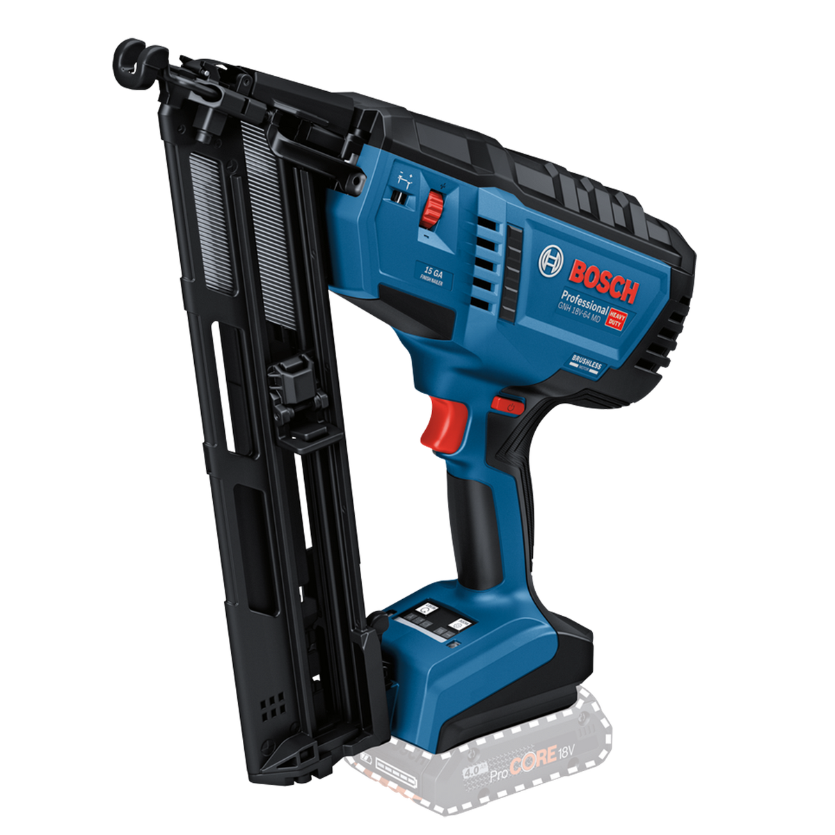 Bosch 18V Professional Wood Nailer Skin Only - Cordless - 32-64mm - SuperSaverAU - view 1