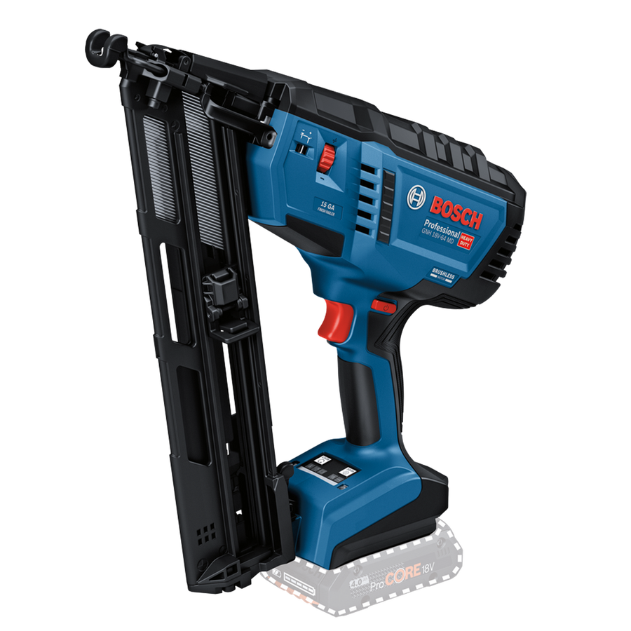 Bosch 18V Professional Wood Nailer Skin Only - Cordless - 32-64mm - SuperSaverAU - view 1