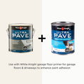 White Knight Ultra Pave 1L Quick Dry Concrete Paint - White - 1L - Durable Satin Finish - SuperSaverAU - view 5