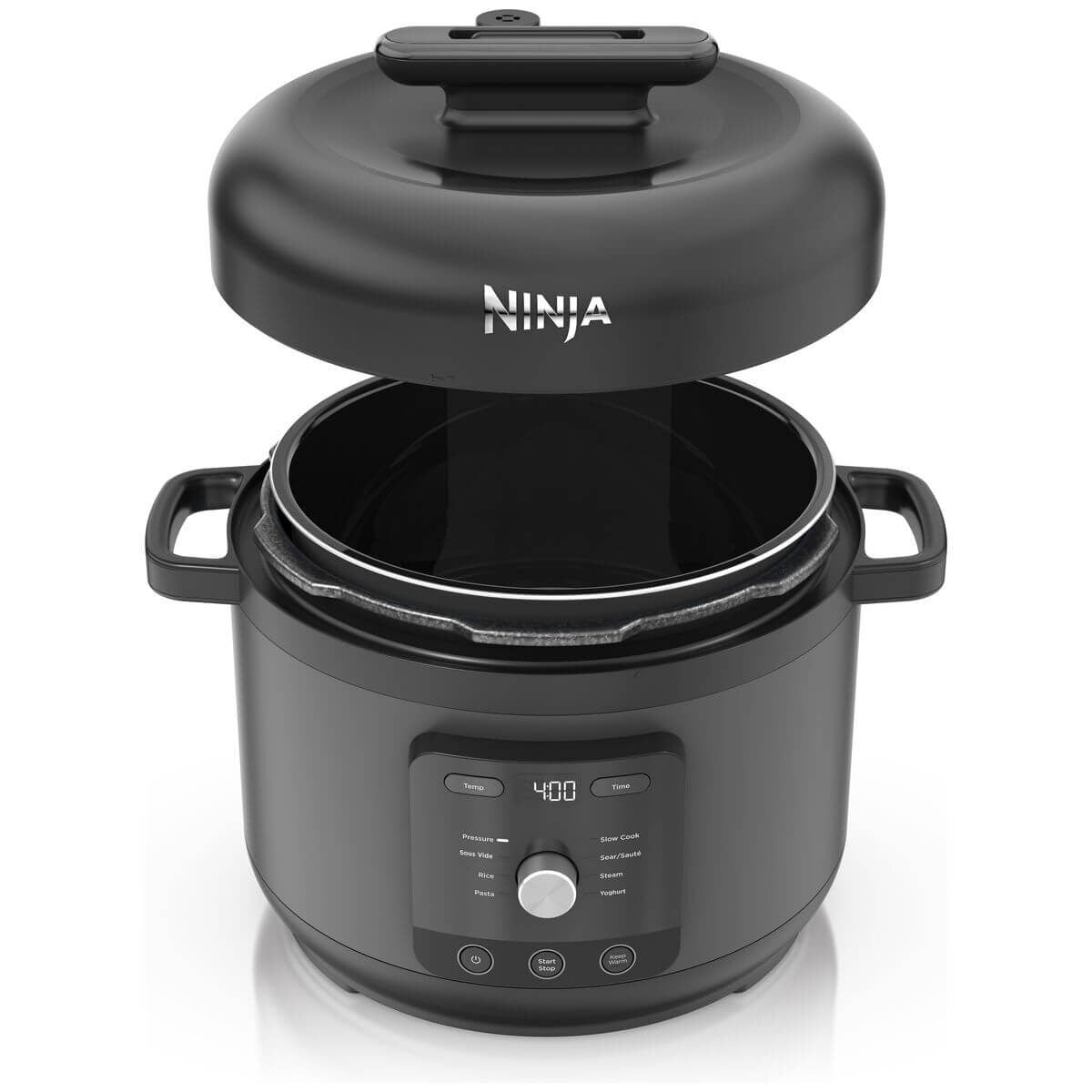 Ninja HyperHeat 9-in-1 Multicooker 6L - Dark Grey, 1200W, Pressure Cook, Slow Cook, Sous Vide - PC201ANZ
