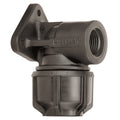 Philmac 25mm x 1/2" Poly x FI BSP 90 Degree Wall Plate Elbow PN16
