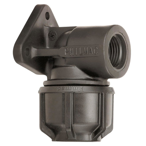 Philmac 25mm Polypropylene Wall Plate Elbow 90-Degree Easy Install - SuperSaverAU - view 1