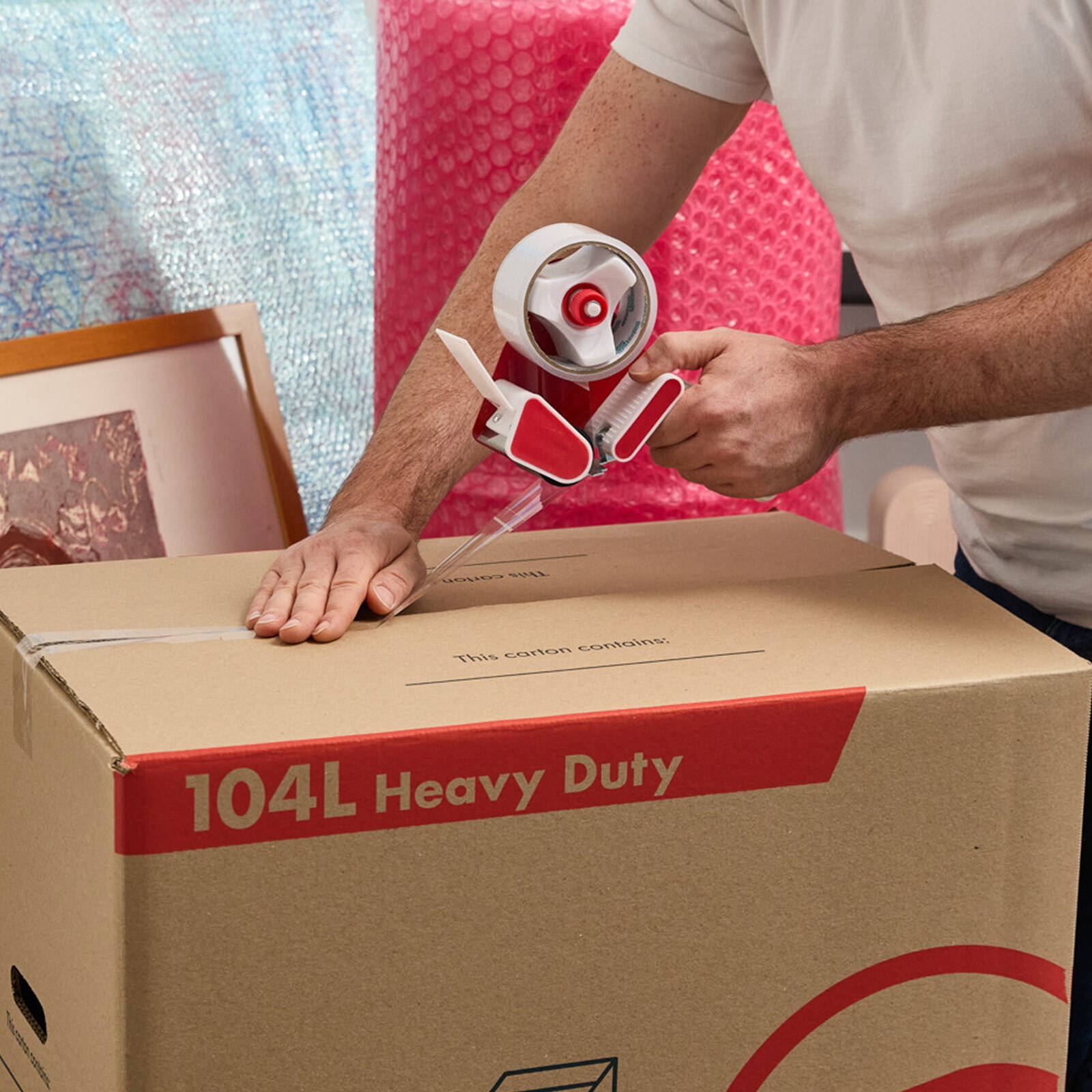 Wrap & Move Clear Heavy Duty Packing Tape - 48mm x 50m BOPP 3 Pack