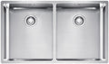 Franke Bolero double bowl sink 2 x 29L - 18/10 stainless steel, top, under or flush mount - BOX220-36