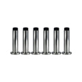 Adoored Satin Chrome Monument Door Stop 6 Pack - 85mm - Wall Protection - SuperSaverAU - view 2