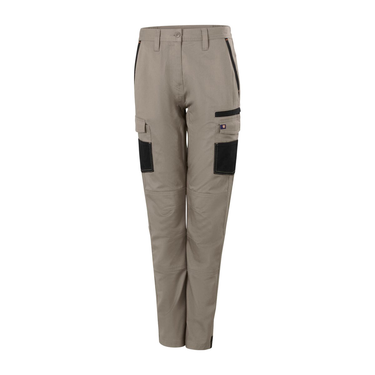 Citeco Size 10 Womens Cargo Pant - Khaki - Cotton Stretch - UPF 50+ - SuperSaverAU - view 2