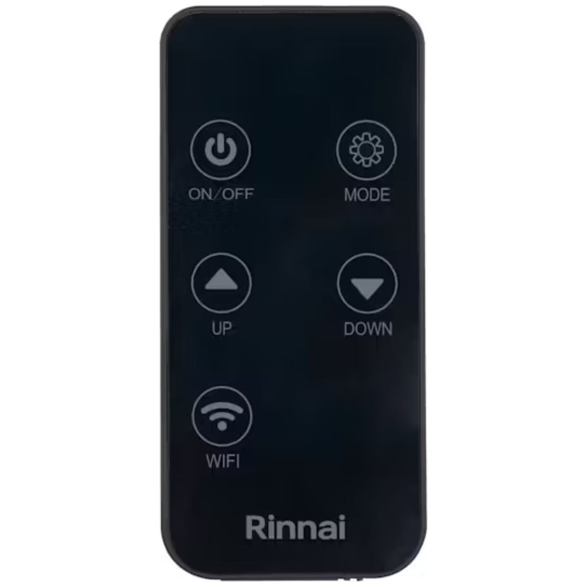 Rinnai 2200W Black Glass Electric Panel Heater - Wi-Fi Control, IP24 Rating, Child Lock - BEPH22DTWF