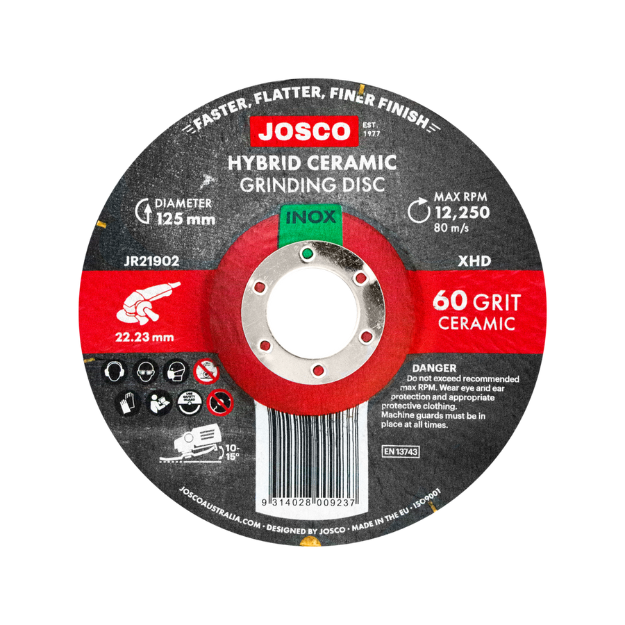 Josco 125mm Hybrid Ceramic Grinding Disc - 60g - Precision Grinding Tool - SuperSaverAU - view 1