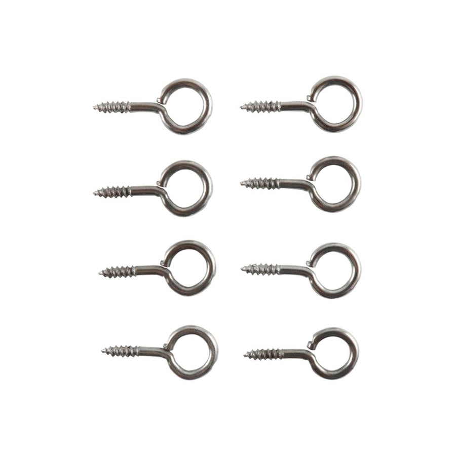Everhang Screw Eye Hooks - 7mm - Nickel Plated - 8 Pack - SuperSaverAU - view 1